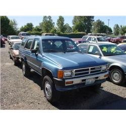  1989 TOYOTA 4RUNNER - 205,749 Exmt