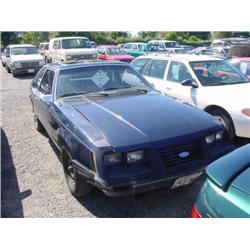  1983 FORD MUSTANG GLX - 25,442 (5-Digit)