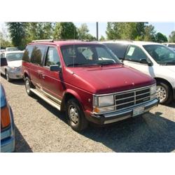  1988 DODGE CARAVAN - 100,062 Exmt