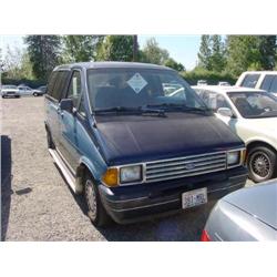  1989 FORD AEROSTAR VAN - 23,590 Exmt