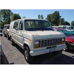  1991 FORD ECONOLINE E250 VAN - 89,194 Exmt
