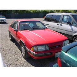  1991 FORD MUSTANG-4 CYL. - 76,527 Exmt