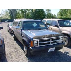  1990 DODGE DAKOTA PICKUP - 33,718 Exmt