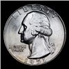 Image 2 : 1951-d Washington Quarter 25c Grades GEM+ Unc