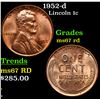 Image 1 : 1952-d Lincoln Cent 1c Grades GEM++ Unc RD
