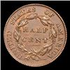 Image 3 : 1826 Classic Head half cent 1/2c Graded au55 BY SEGS