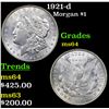 Image 1 : 1921-d Morgan Dollar $1 Grades Choice Unc