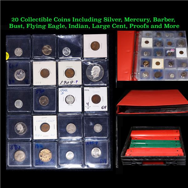 Huge Liifetime Collection - Too Many Coins To Auction Individually - This Lot is For One Page of 20 