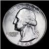 Image 2 : 1942-p Washington Quarter 25c Grades Choice+ Unc