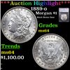 Image 1 : ***Auction Highlight*** 1889-o Morgan Dollar $1 Graded ms64 BY SEGS (fc)