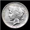 Image 2 : ***Auction Highlight*** 1921-p Peace Dollar $1 Graded ms64+ BY SEGS (fc)