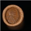 Image 2 : Mixed small cents 1c orig shotgun roll, 1916-d Wheat Cent, 1893 Indian Cent other end, Brinks Wrappe