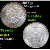 Image 1 : 1887-p Morgan Dollar $1 Grades Choice Unc