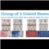 Image 1 : Group of 2 United States Mint Set in Original Government Packaging! From 1999-2000 with 20 Coins Ins