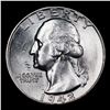 Image 2 : 1942-p Washington Quarter 25c Grades Choice+ Unc
