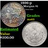Image 1 : 1896-p Morgan Dollar $1 Grades Select Unc