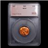 Image 4 : ***Auction Highlight*** 1957-p Lincoln Cent Near TOP POP! 1c Graded ms67 rd BY SEGS (fc)