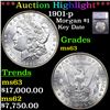 Image 1 : ***Auction Highlight*** 1901-p Morgan Dollar $1 Graded ms63 BY SEGS (fc)