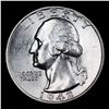 Image 2 : 1942-p Washington Quarter 25c Grades GEM+ Unc