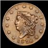 Image 2 : ***Auction Highlight*** 1818 Coronet Head Large Cent N-10 1c Graded ms63 bn BY SEGS (fc)
