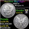 Image 1 : ***Auction Highlight*** 1892-s Morgan Dollar $1 Graded Select AU PL BY USCG (fc)