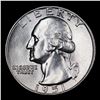 Image 2 : 1951-p Washington Quarter 25c Grades GEM+ Unc