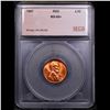 Image 4 : ***Auction Highlight*** 1957-p Lincoln Cent Near TOP POP! 1c Graded ms66+ rd BY SEGS (fc)
