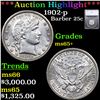 Image 1 : ***Auction Highlight*** 1902-p Barber Quarter 25c Graded ms65+ BY SEGS (fc)