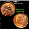Image 1 : 1941-s Lincoln Cent 1c Grades GEM++ RB