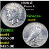 Image 1 : 1926-d Peace Dollar $1 Grades Select+ Unc