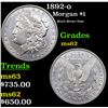 Image 1 : 1892-o Morgan Dollar $1 Grades Select Unc