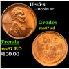 Image 1 : 1945-s Lincoln Cent 1c Grades GEM++ Unc RD