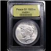 Image 4 : ***Auction Highlight*** 1923-s Peace Dollar $1 Graded Choice+ Unc BY USCG (fc)