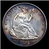 Image 2 : ***Auction Highlight*** 1872-p Seated Half Dollar TOP POP! 50c Graded ms66 BY SEGS (fc)