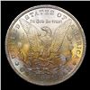 Image 3 : 1880-s Morgan Dollar Rainbow Toned $1 Graded ms63+ BY SEGS