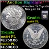 Image 1 : ***Auction Highlight*** 1879-s Rev '78 Top 100 Morgan Dollar $1 Graded ms64 PL BY SEGS (fc)