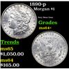 Image 1 : 1890-p Morgan Dollar $1 Grades Choice+ Unc