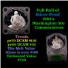 Image 1 : Full Roll of Proof Silver 1982-S Commem Washington Half Dollar, 20 Coins total.
