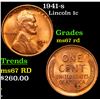 Image 1 : 1941-s Lincoln Cent 1c Grades GEM++ Unc RD