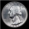 Image 2 : 1951-d Washington Quarter 25c Grades GEM+ Unc