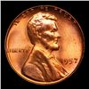 Image 2 : ***Auction Highlight*** 1957-p Lincoln Cent Near TOP POP! 1c Graded ms67 rd BY SEGS (fc)