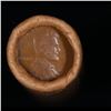 Image 2 : Mixed small cents 1c orig shotgun roll, 1919-s Wheat Cent, 1890 Indian Cent other end, Brinks Wrappe