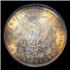 Image 3 : ***Auction Highlight*** 1881-p Morgan Dollar Colorfully Toned $1 Graded ms64+ BY SEGS (fc)