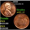 Image 1 : Proof 1950 Lincoln Cent 1c Grades Gem++ Proof Red