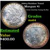 Image 1 : 1886-p Morgan Dollar Rainbow Toned $1 Grades Choice Unc