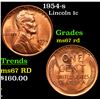 Image 1 : 1954-s Lincoln Cent 1c Grades GEM++ Unc RD