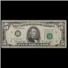 Image 2 : **Star Note** 1974 $5 Green Seal Federal Reserve Note (Philadelphia, PA) Grades vf+