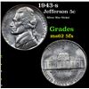 Image 1 : 1943-s Jefferson Nickel 5c Grades Select Unc 5fs