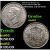 Image 1 : 1941 Great Britain 1/2 Crown Silver KM# 856 Grades Select Unc