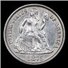 Image 2 : ***Auction Highlight*** 1875-cc Seated Liberty Dime Mintmark Below Bow 10c Graded ms64+ BY SEGS (fc)